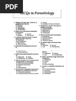 MCQs in Parasitology