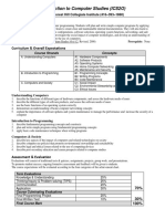 Introduction To Computer Studies (ICS2O) : Description