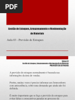 Aula 03 - Previsão de Estoques 2