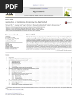 Application of Membrane Dewatering For Algal Biofuel