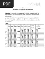 Lab 9 Verification of Theory of Pure Bending: Test 1