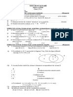 Test Multimiclasa A Via Cu Barem