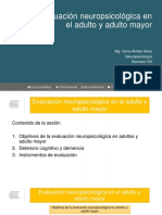 Clase 15. Evaluación Neuropsicológica en El Adulto y Adulto Mayor