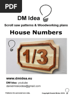 DM Idea House Numbers: Scroll Saw Patterns & Woodworking Plans