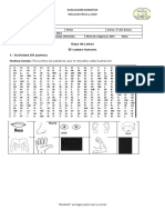 utf-8''EVALUACIÓN SUMATIVA 3° Basico EDUCACION FISICA Y SALUD