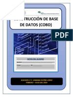 Construccion de Base de Datos Cobd Datos