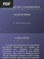 Cuadro de Comisiones