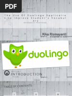 The Use of Duolingo Applicatio N To Improve Student's Vocabul Ary