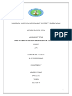 Damodarm Sanjivaya National Law University, Sabbavaram: Role of Chief Justice in Appointment of Arbitrators