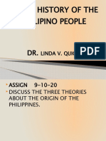 Brief History of The Filipino People: Linda V. Quicosa