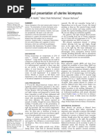 Unusual Presentation of Uterine Leiomyoma: Samer Al Hadidi, Tabrez Shaik Mohammed, Ghassan Bachuwa