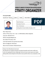 Activity Organizer (Editable Form)