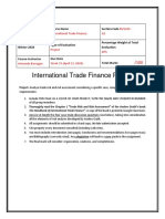 International Trade Finance Project