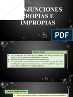 Conjunciones Propias e Impropias