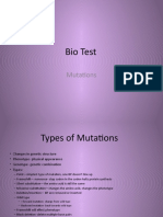 Bio Test Mutations