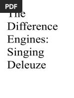 The Difference Engines Singing Delueze Bernhard Lang 