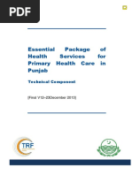 Essential Package of Health Services For