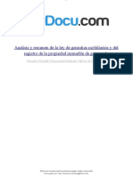 Analisis y Resumen de La Ley de Garantias Mobiliarias y Del Registro de La Propiedad Inmueble de Guatemala