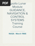 NASA Apollo's Lunar Excursion Module - Guidance, Navigation & Control Systems