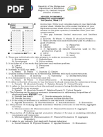 Applied Economics Summative Assessment 3rd Quarter, Week 1-2