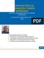 Mehu512 - U1 - M7-T3miercoles - Exploración Física de Coordinación y Signos Meníngeos