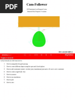 Cam-Follower: GUI Familiarity Level Required: Lower Estimated Time Required: 25 Minutes