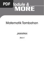 Matematik Tambahan: Jawapan