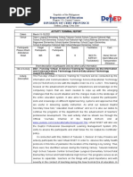 Consolidated Terminal Report School