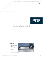 Accelerated Cube Test (ACT) Accelerated Cube Test (ACT) : Concrete Lab