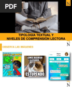 Sesión 1 Tipología Textual y Niveles de Comprensión Lectora