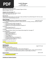 Pfro Resume