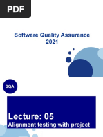 Software Quality Assurance 2021