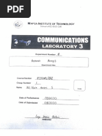 Communications: Laboratory 3