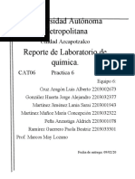 Reporte 6 - Laboratorio de Reacciones Químicas