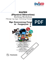 Mapeh (Physical Education) : Ikatlong Markahan