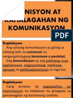 Komunikasyon (Depinisyon, Kahalagahan, Uri at Katangian)