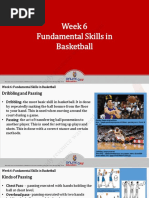 Week 6 Fundamental Skills in Basketball: This Study Resource Was Shared Via