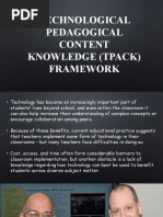 3.3 Technological Pedagogical Content Knowledge (TPACK) Framework