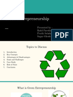 Green Entrepreneurship