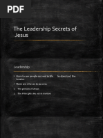 The Leadership Secrets of Jesus