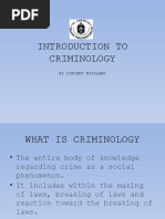 Introduction To Criminology