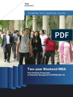 Two-Year Weekend MBA: Accelerate Your Leadership Journey