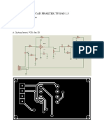 Cad Praktek Tugas 1.3: Nama: Cakra Rizky Fortuna KLS: To-2A NRP: 0920040020 A. Opamp Layout, PCB, Dan 3D