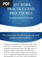 Safe Work Practices and Procedures - Capt. Muhammad Irwansyah