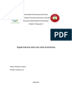 Supervivencia Ante Una Crisis Económica