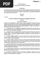 Dto. 431 Ley Sobre El Impuesto de Herencias, Legados y Donaciones