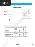 SMD Type Mosfet: P-Channel AO3407A