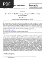 The Effect of Volleyball Training On The Physical Fitness of High School Students