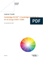 Learner Guide: Cambridge IGCSE / Cambridge IGCSE (9-1) Art & Design 0400 / 0989