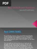 Best SMM Panel Services